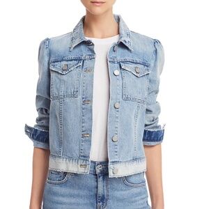 La Vie Rebecca Taylor Classic Denim Jacket in Chantal Size Large